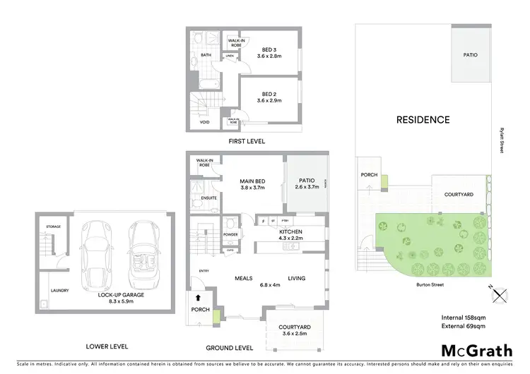 Floorplan of Homely townhouse listing, 2/12 Burton Street, Indooroopilly QLD 4068