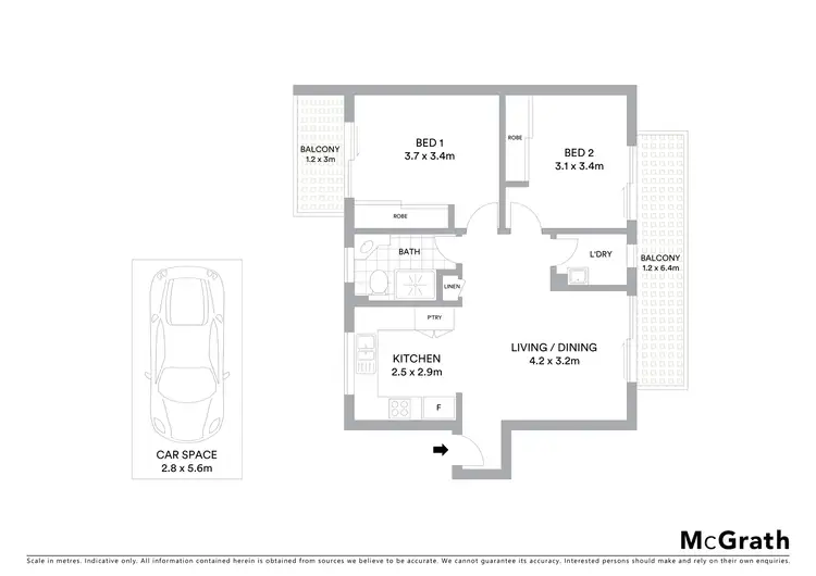 Floorplan of Homely apartment listing, 13/420 Crown Street, Wollongong NSW 2500