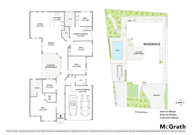 Floorplan of Homely house listing, 52 Dundonald Road, Hamlyn Terrace NSW 2259