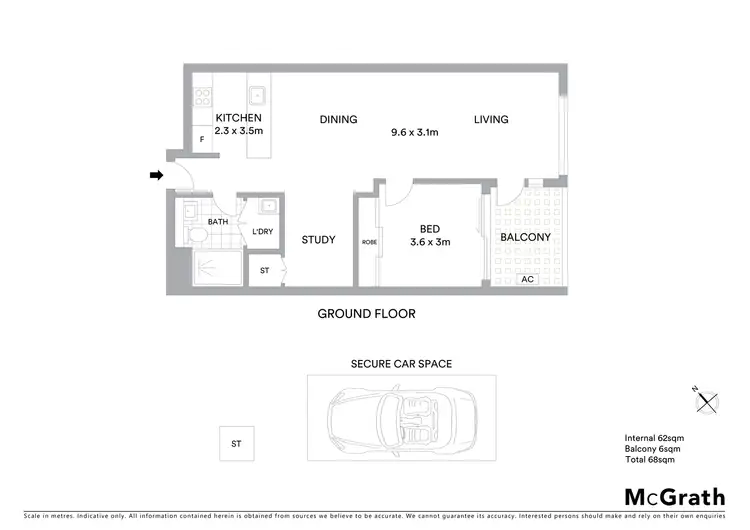 Floorplan of Homely apartment listing, E202/41 Belmore Street, Ryde NSW 2112