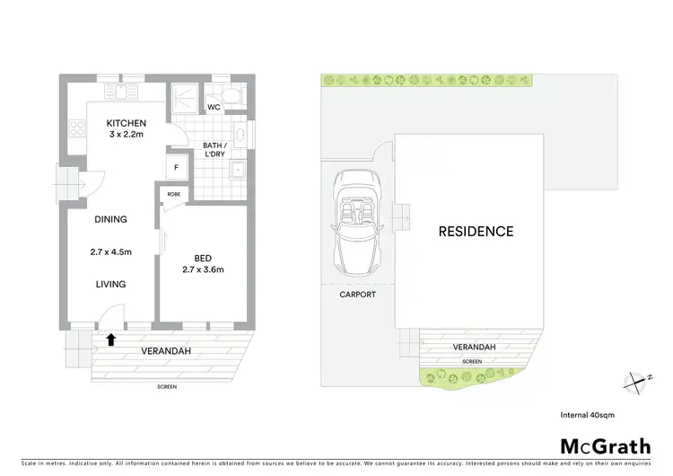 Floorplan of Homely unit listing, 4/40 Clonard Avenue, Geelong West VIC 3218