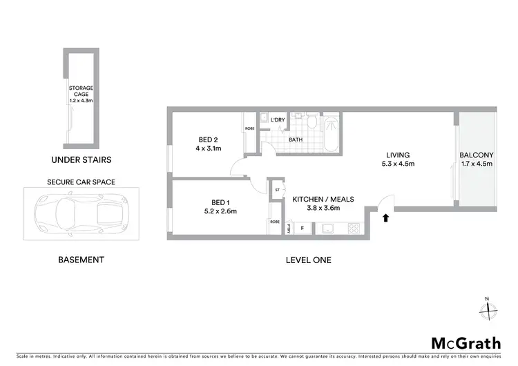 Floorplan of Homely apartment listing, 8/521 St Kilda Street, Elwood VIC 3184