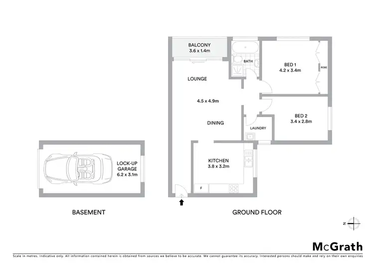 Floorplan of Homely apartment listing, 4/2 Muriel Street, Hornsby NSW 2077