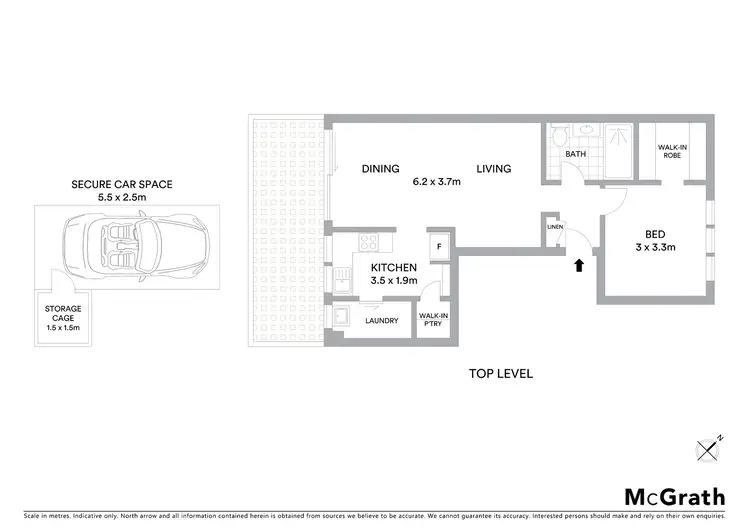 Floorplan of Homely unit listing, 11/87 Gerard Street, Cremorne NSW 2090