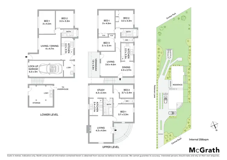 Floorplan of Homely semi-detached listing, 3 Central Road, Avalon Beach NSW 2107
