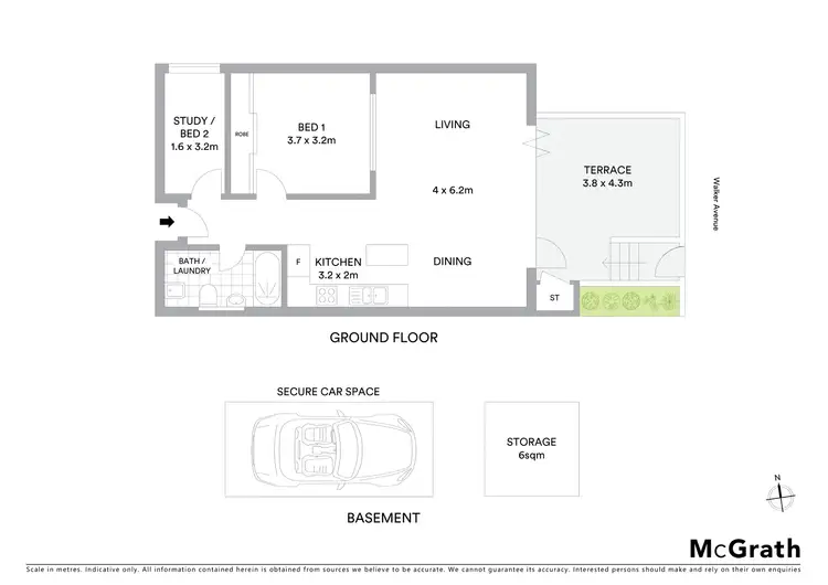 Floorplan of Homely apartment listing, 5/44 Melrose Parade, Clovelly NSW 2031