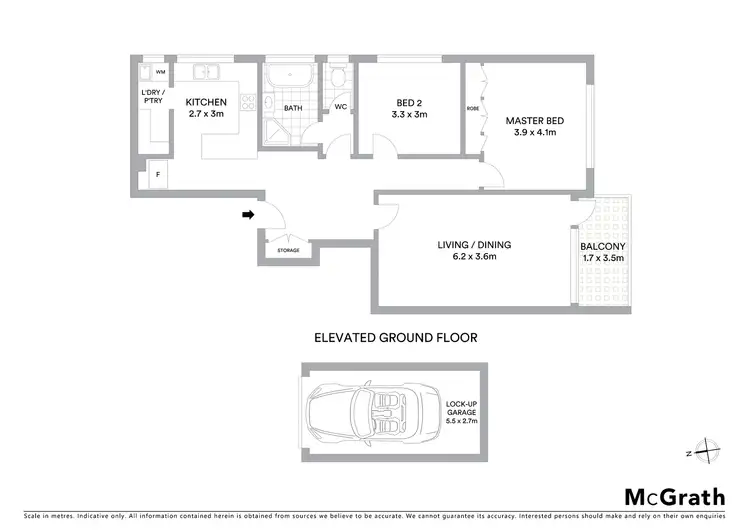 Floorplan of Homely apartment listing, 2/201 Dandenong Road, Windsor VIC 3181