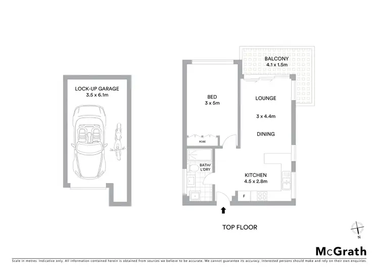 Floorplan of Homely unit listing, 14/116 Mount Street, Coogee NSW 2034