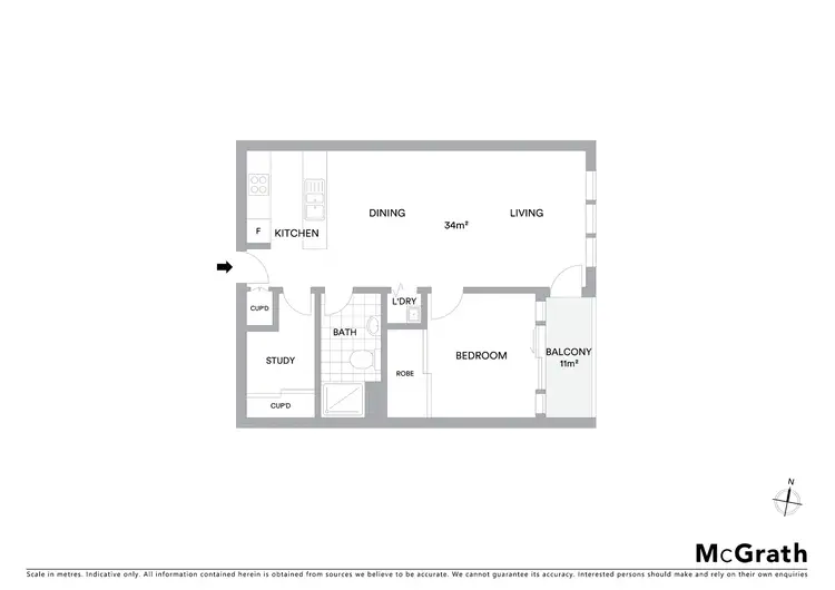 Floorplan of Homely apartment listing, 201/104 Northbourne Avenue, Braddon ACT 2612