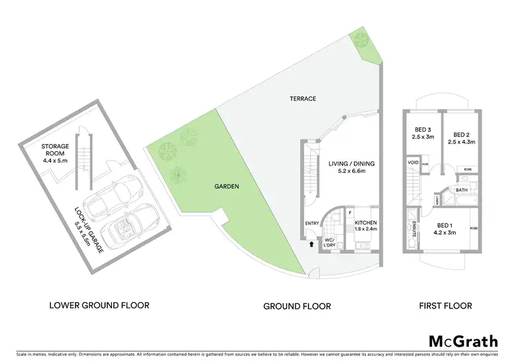 Floorplan of Homely townhouse listing, 1/225 Botany Street, Kingsford NSW 2032