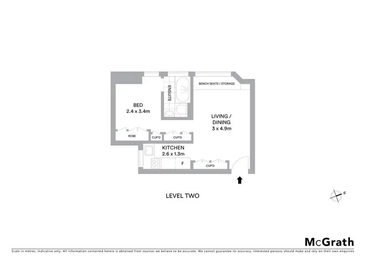 Floorplan of Homely apartment listing, 32/5 Earl Place, Potts Point NSW 2011