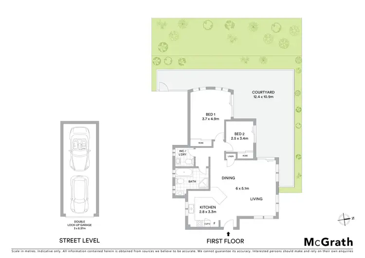 Floorplan of Homely apartment listing, 3/47 Wyanbah Road, Cronulla NSW 2230