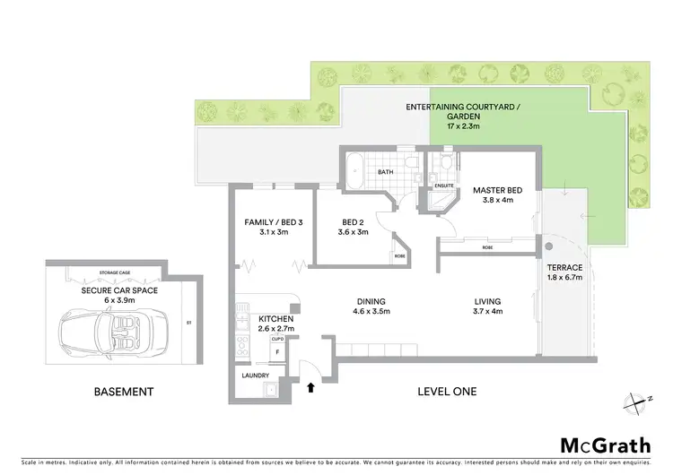 Floorplan of Homely apartment listing, 101/57 Coogee Bay Road, Randwick NSW 2031