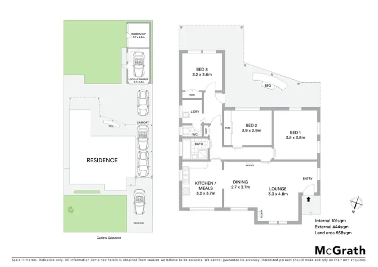 Floorplan of Homely house listing, 8 Curlew Crescent, Norlane VIC 3214