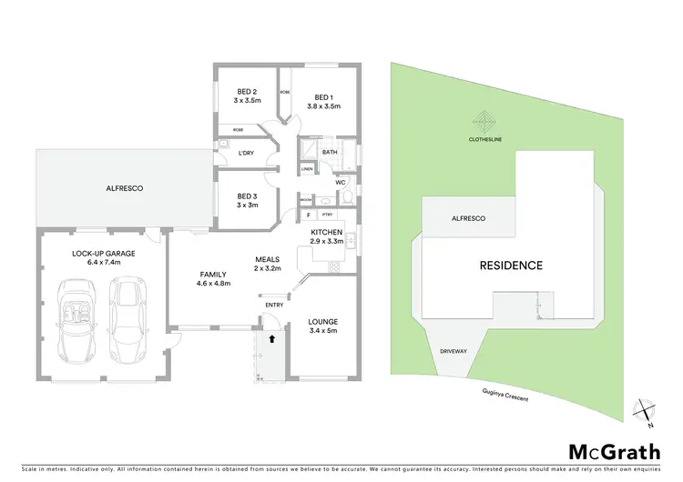 Floorplan of Homely house listing, 8 Guginya Crescent, Ngunnawal ACT 2913