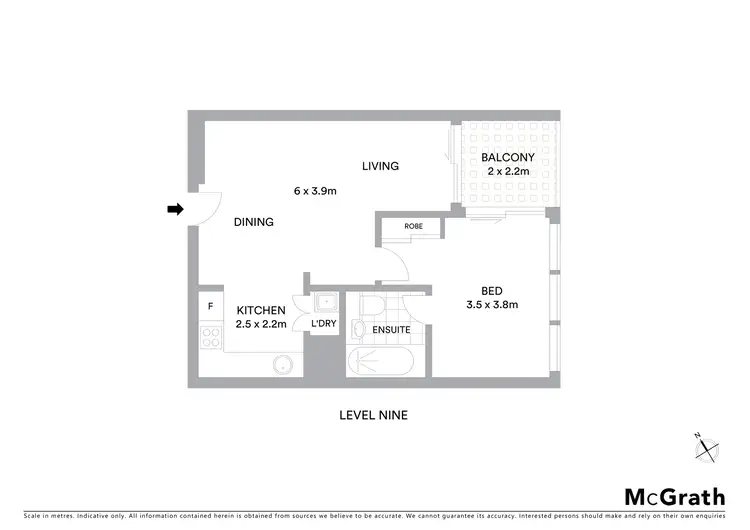 Floorplan of Homely apartment listing, 904/174 Goulburn Street, Surry Hills NSW 2010