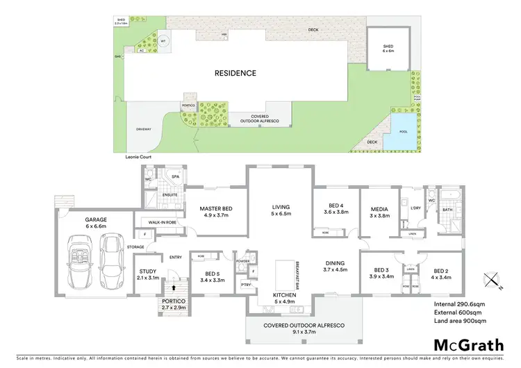 Floorplan of Homely house listing, 9 Leonie Court, Pelican Waters QLD 4551