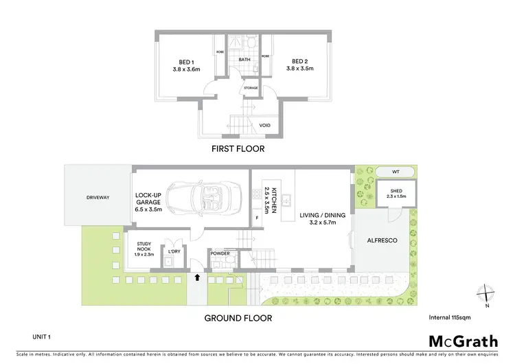 Floorplan of Homely townhouse listing, 45 Warwick Road, Greensborough VIC 3088