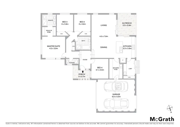 Floorplan of Homely house listing, 42A Faraday Road, Croydon South VIC 3136