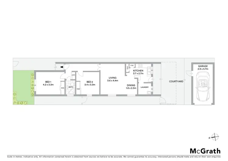 Floorplan of Homely house listing, 21A Garden Street, Eastlakes NSW 2018