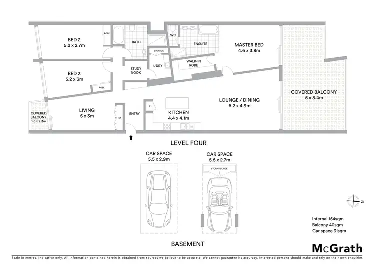 Floorplan of Homely apartment listing, Level 4, 18/34 Queen Street, Kings Beach QLD 4551