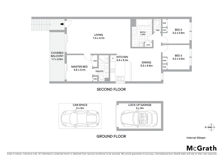 Floorplan of Homely apartment listing, 64/12 Albermarle Place, Phillip ACT 2606