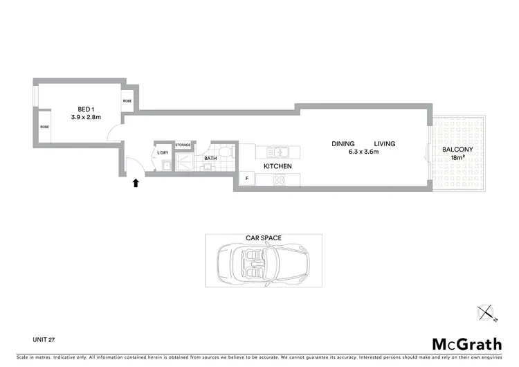 Floorplan of Homely apartment listing, 27/8 Drovers Way, Lindfield NSW 2070