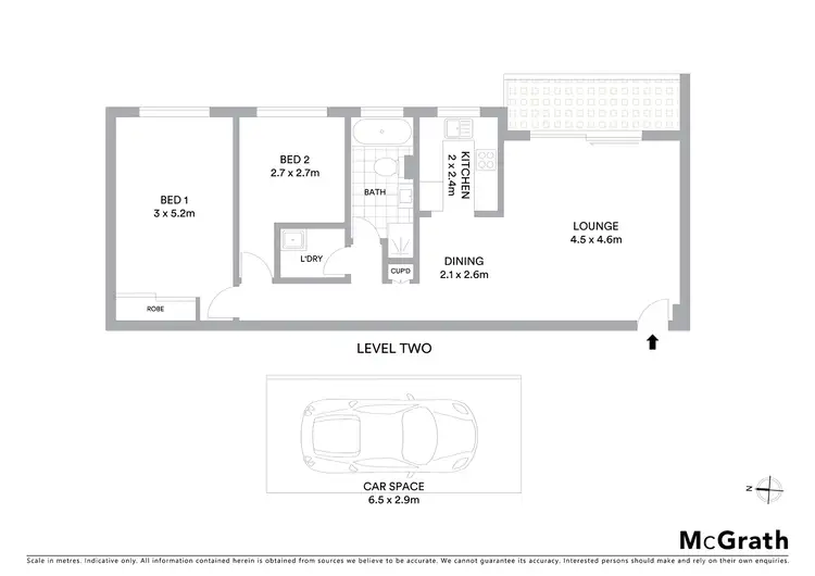 Floorplan of Homely apartment listing, 12/5 Nilson Avenue, Hillsdale NSW 2036