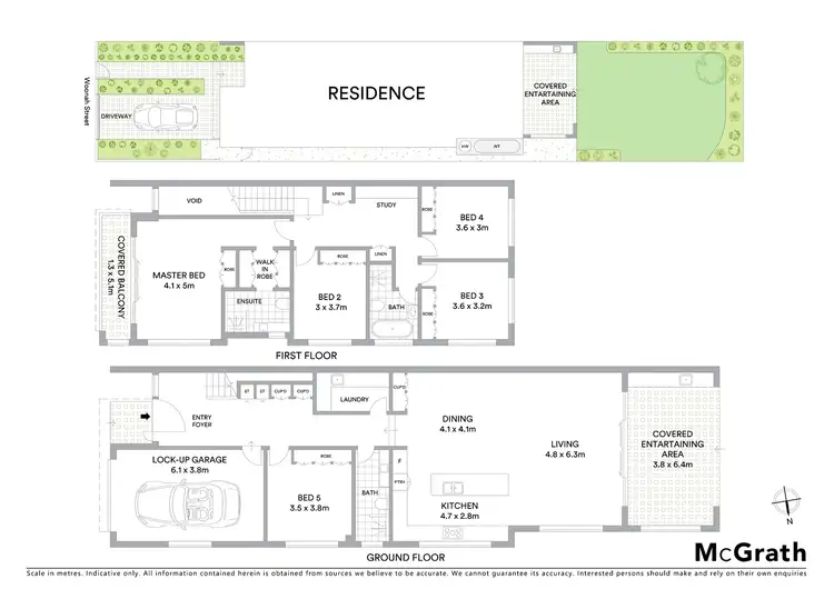 Floorplan of Homely semi-detached listing, 11A Woonah Street, Miranda NSW 2228