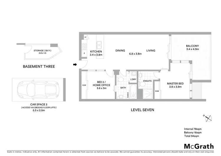 Floorplan of Homely apartment listing, 73/30 Macrossan Street, Brisbane City QLD 4000