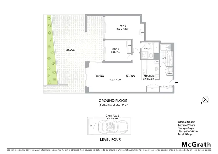 Floorplan of Homely apartment listing, 504F/5 Pope Street, Ryde NSW 2112