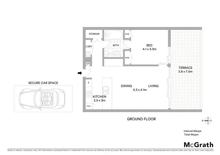 Floorplan of Homely apartment listing, 101S/2 Lardelli Drive, Ryde NSW 2112