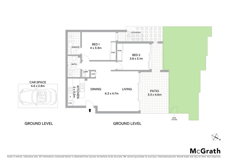 Floorplan of Homely unit listing, 1/8 Mascar Street, Upper Mount Gravatt QLD 4122