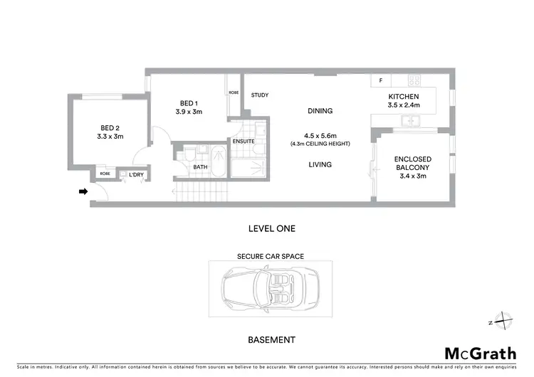 Floorplan of Homely apartment listing, 1/313A Homer Street, Earlwood NSW 2206
