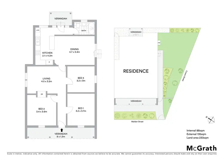 Floorplan of Homely house listing, 2 Malden Street, Footscray VIC 3011