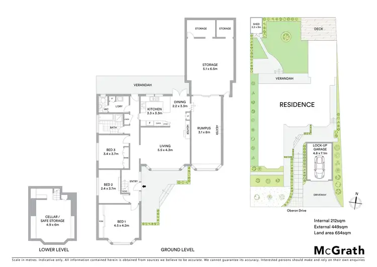 Floorplan of Homely house listing, 54 Oberon Drive, Belmont VIC 3216