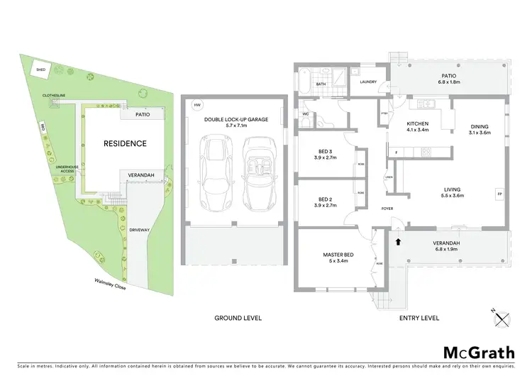 Floorplan of Homely house listing, 6 Walmsley Close, Prairiewood NSW 2176