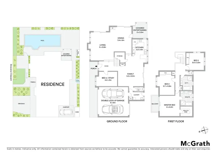 Floorplan of Homely semi-detached listing, 1B Grosvenor Crescent, Cronulla NSW 2230