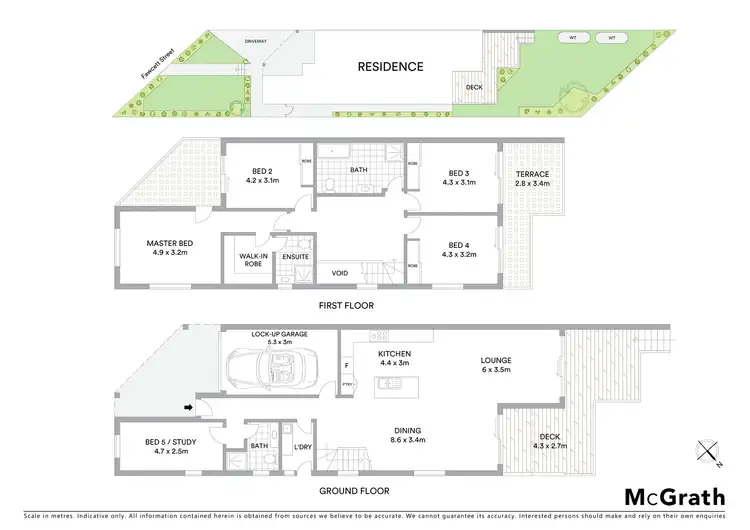 Floorplan of Homely semi-detached listing, 54A Fawcett Street, Ryde NSW 2112