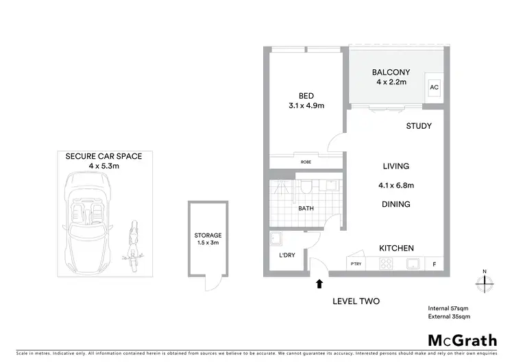 Floorplan of Homely apartment listing, 233/807 New Canterbury Road, Dulwich Hill NSW 2203