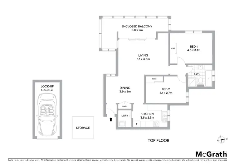 Floorplan of Homely apartment listing, 14/10 Cliffbrook Parade, Clovelly NSW 2031