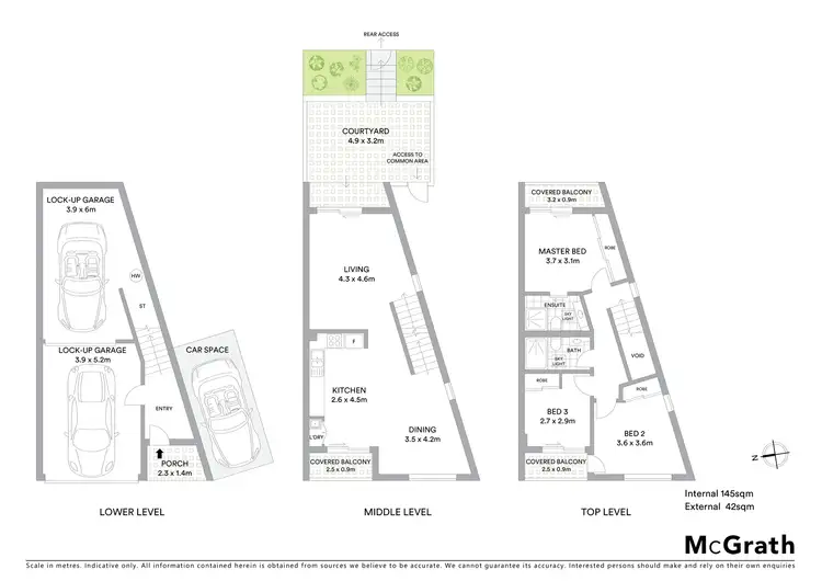 Floorplan of Homely townhouse listing, 13/18 Seal Street, Paddington QLD 4064