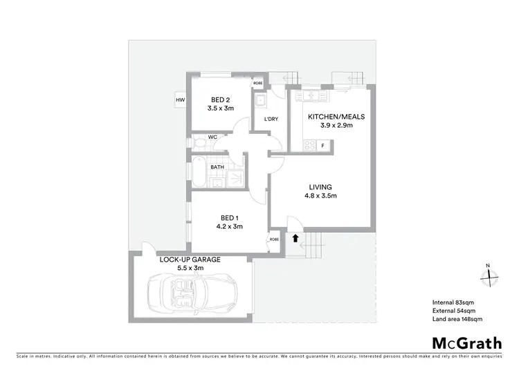Floorplan of Homely unit listing, 3/1 Coronation Street, Brunswick West VIC 3055