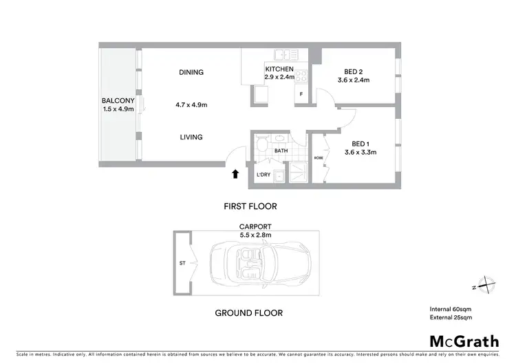 Floorplan of Homely apartment listing, 128/26 Oliver Street, Lyneham ACT 2602