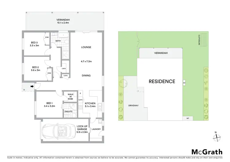 Floorplan of Homely unit listing, 3/17 Vera Court, Mudgee NSW 2850