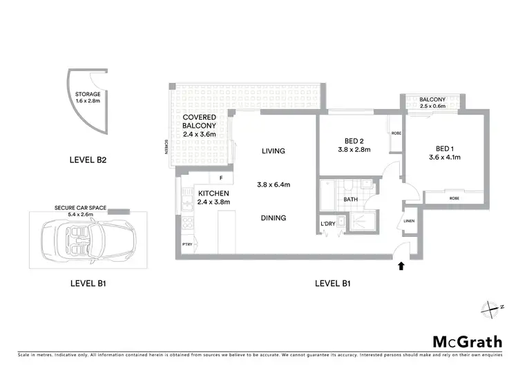 Floorplan of Homely unit listing, 3/8 Burge Street, Vaucluse NSW 2030