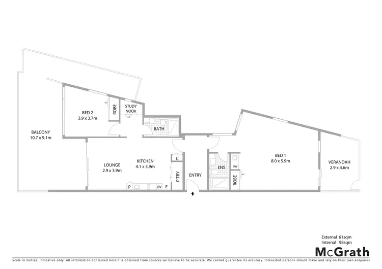 Floorplan of Homely apartment listing, 112/1 East Street, Rockhampton City QLD 4700