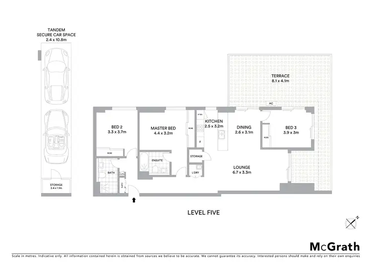Floorplan of Homely apartment listing, B4504/1 Hamilton Crescent, Ryde NSW 2112