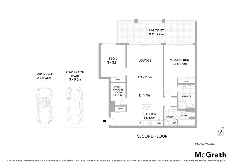 Floorplan of Homely unit listing, 11/1 Cowlishaw Street, Greenway ACT 2900