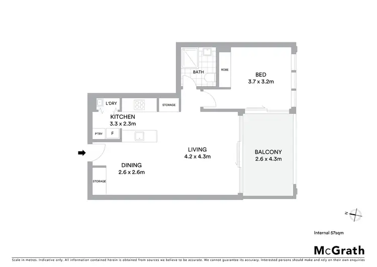 Floorplan of Homely apartment listing, 43/44 Macquarie Street, Barton ACT 2600